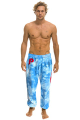 PHILLIES HAND DYED SWEATPANTS - TIE DYE BLUE