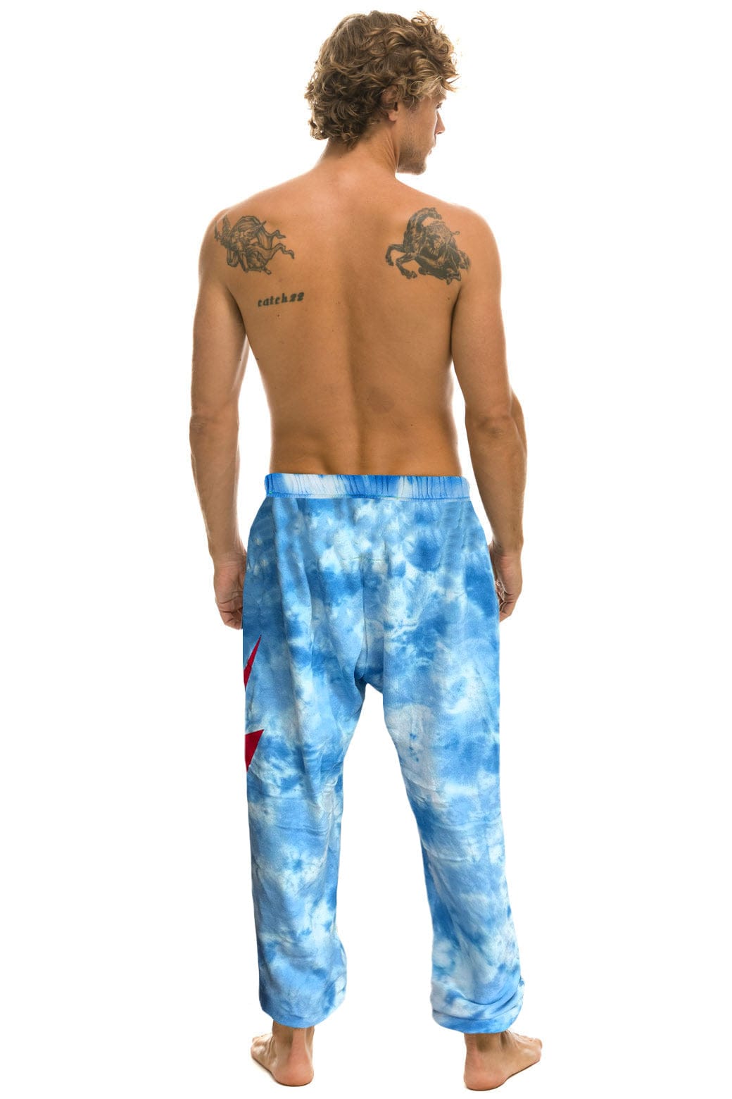 PHILLIES HAND DYED SWEATPANTS - TIE DYE BLUE
