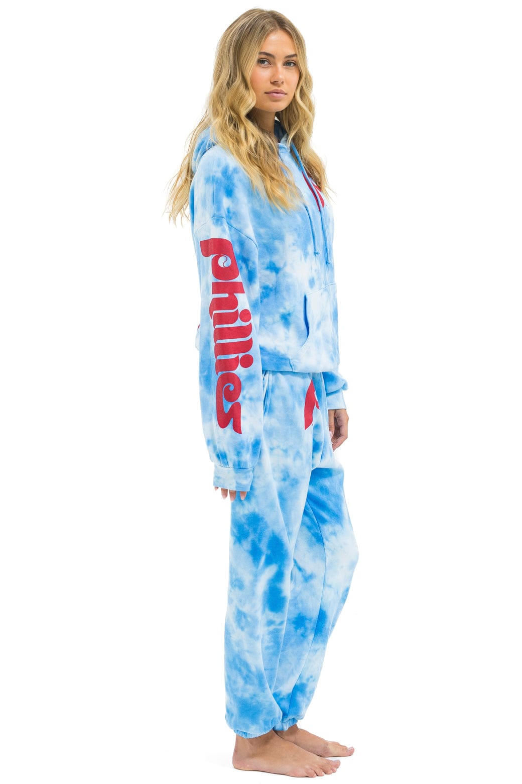 PHILLIES HAND DYED SWEATPANTS - TIE DYE BLUE
