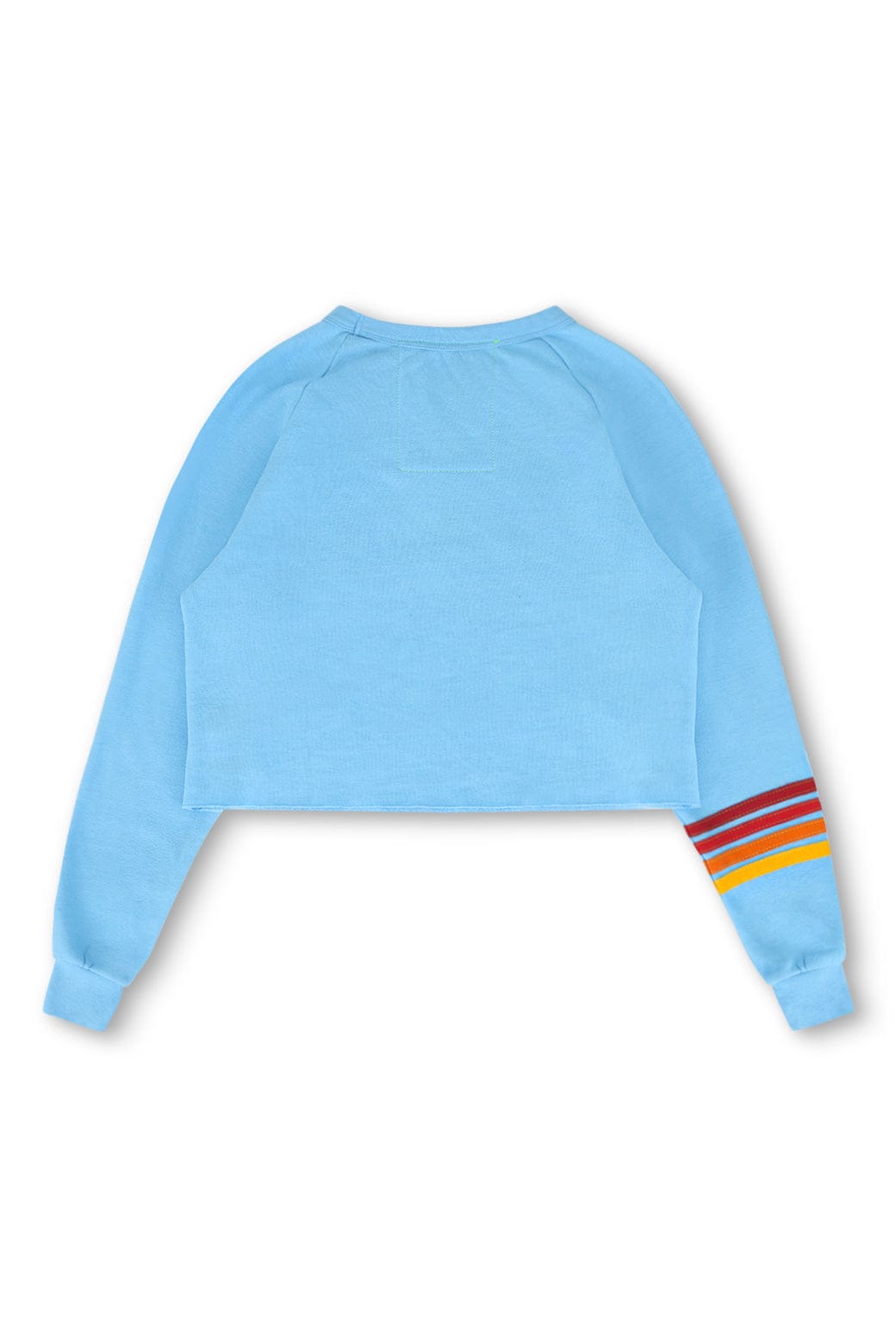 PHILLIES RUGBY STITCH CROPPED CREW SWEATSHIRT - SKY