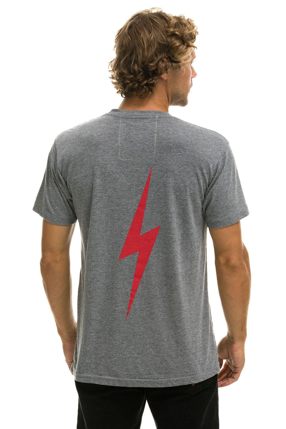 PHILLIES BOLT CREW TEE - HEATHER GREY