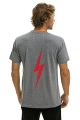 PHILLIES BOLT CREW TEE - HEATHER GREY
