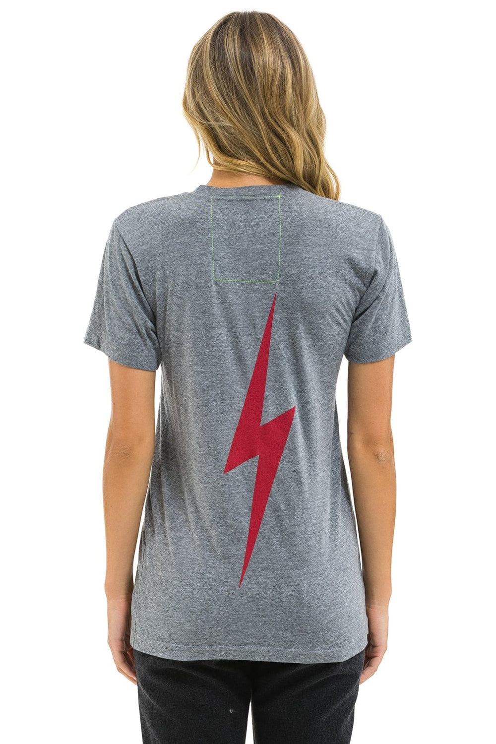 PHILLIES BOLT CREW TEE - HEATHER GREY