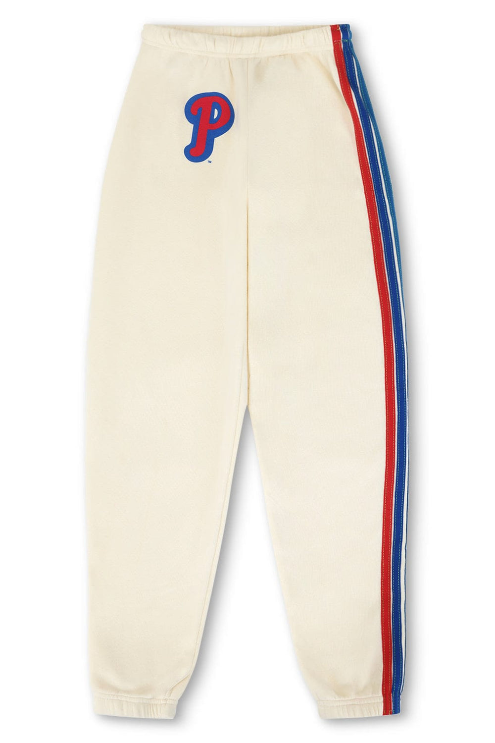 PHILLIES 5 STRIPE SWEATPANTS - VINTAGE WHITE // USA