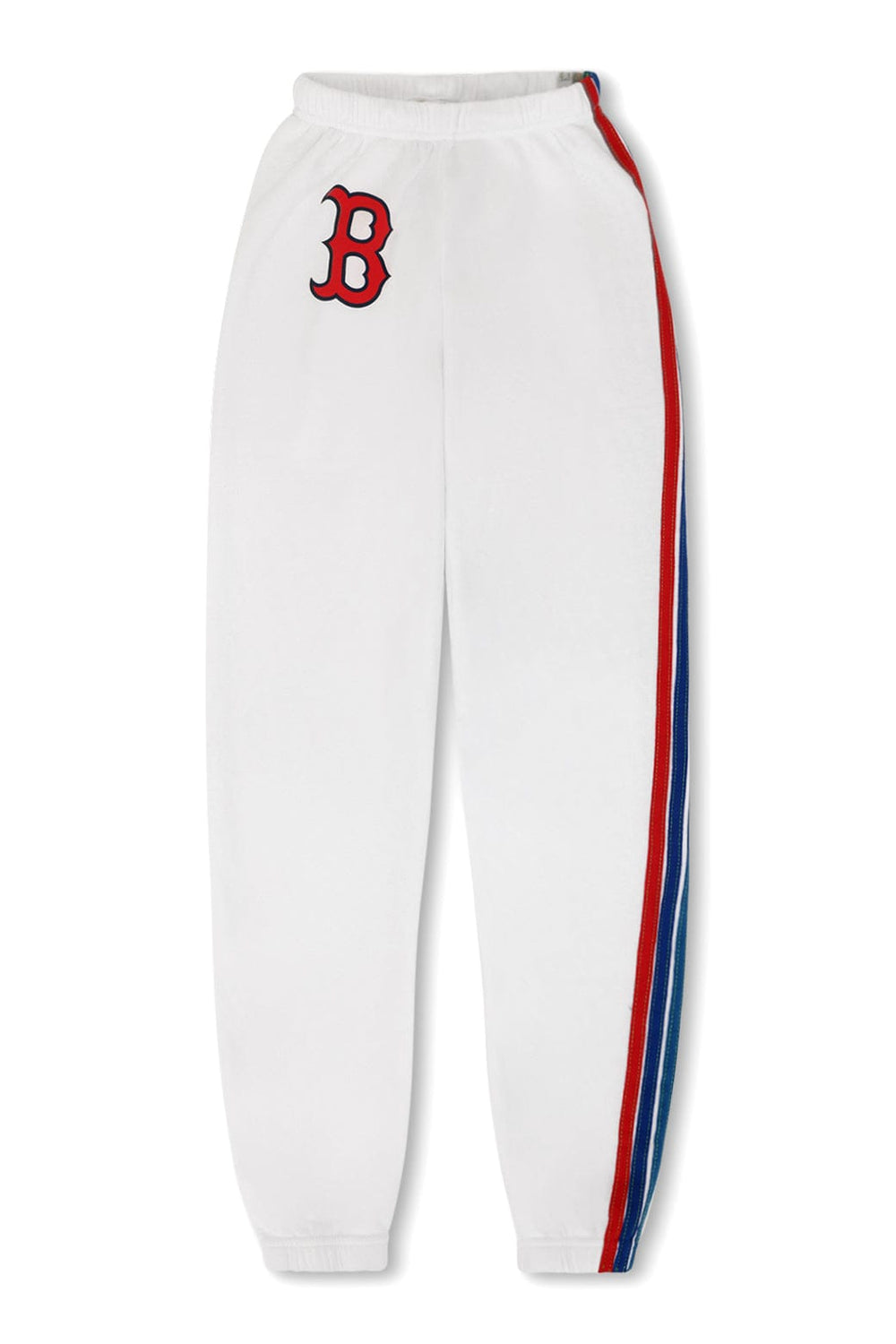 BOSTON RED SOX 5 STRIPE SWEATPANTS - WHITE // USA