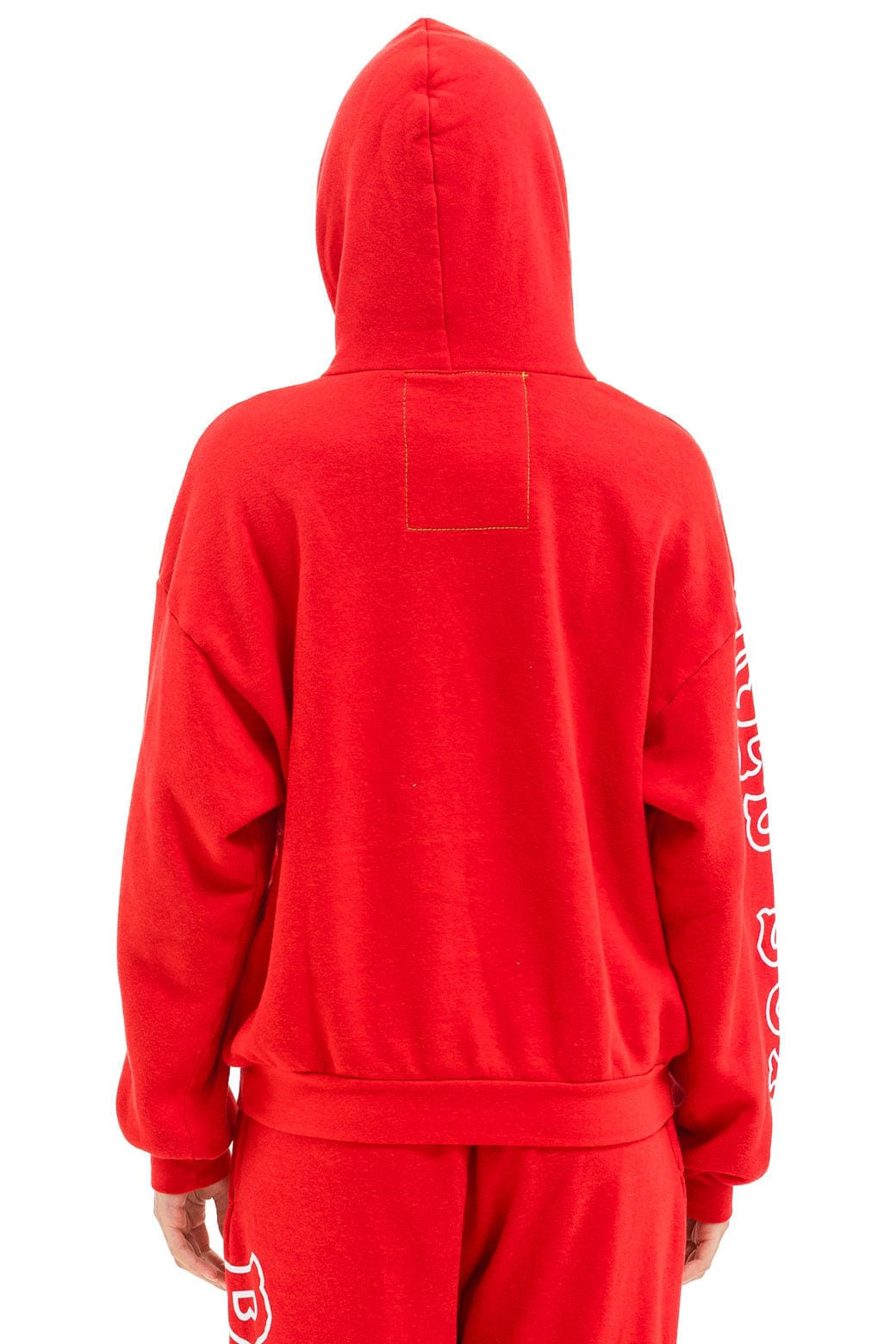 RED SOX RELAXED PULLOVER HOODIE - RED