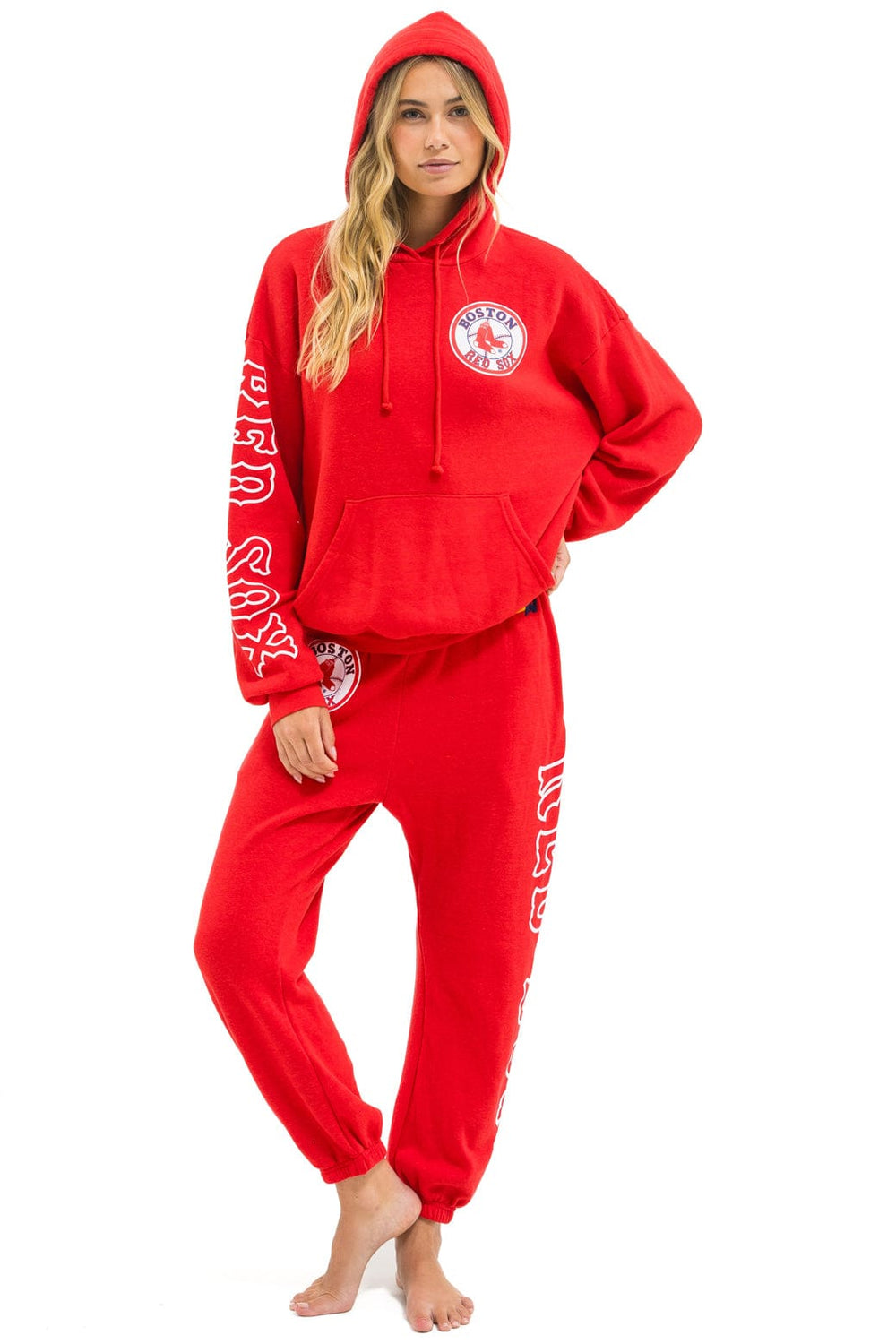 RED SOX UNISEX SWEATPANTS - RED