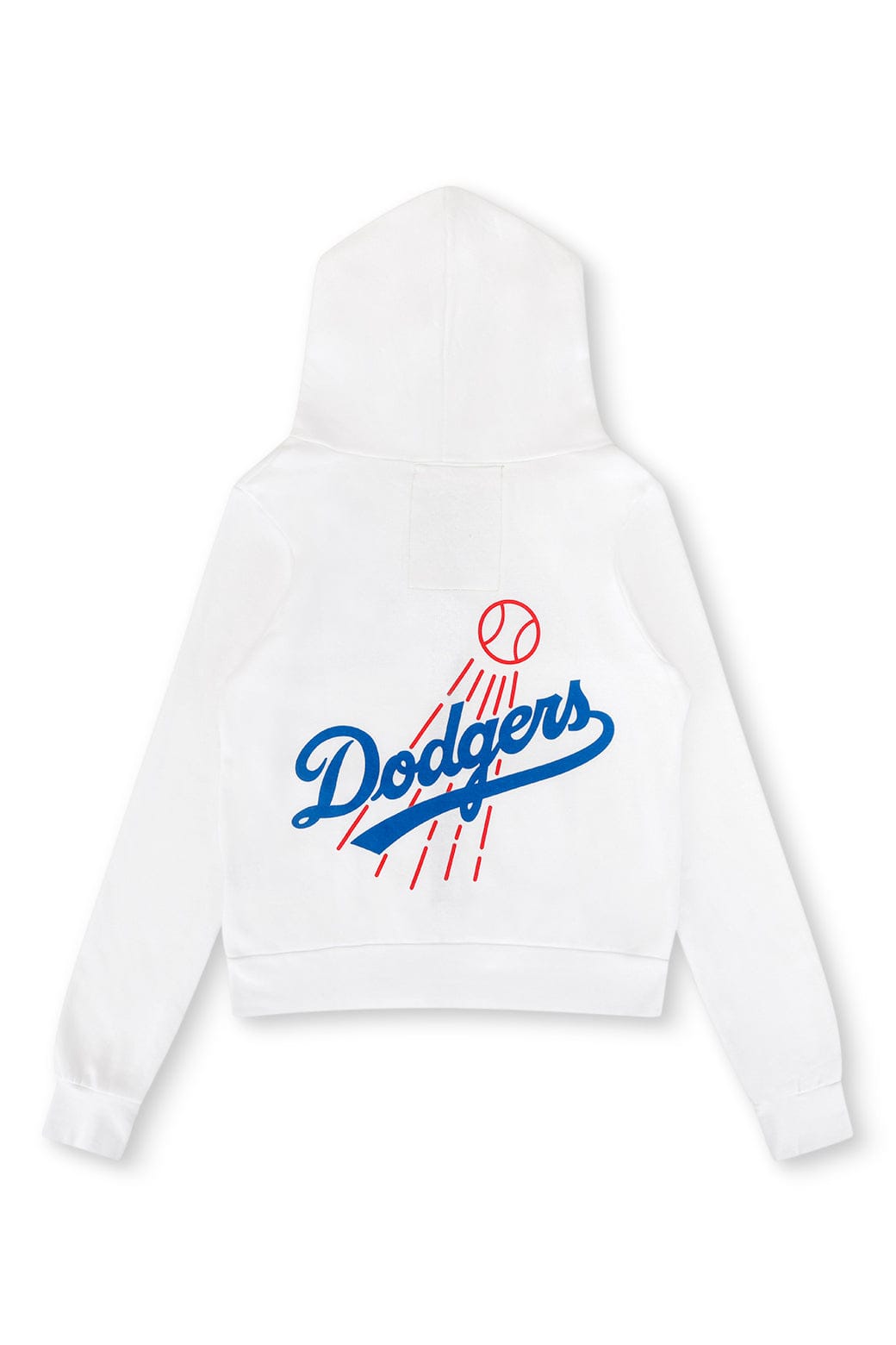 LOS ANGELES DODGERS 5 STRIPE ZIP HOODIE - WHITE // BLUE
