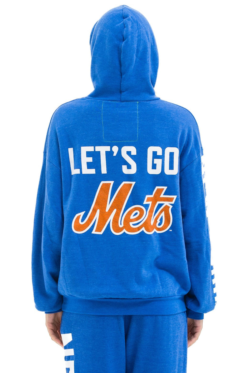 NY METS RELAXED PULLOVER HOODIE - BLUE