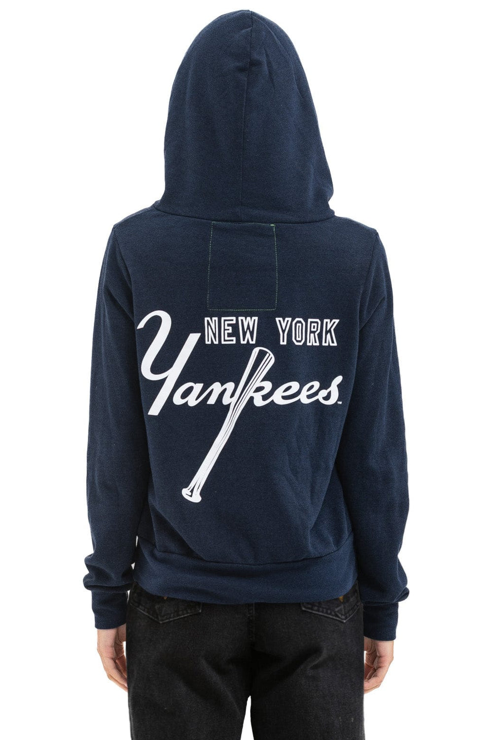 NY YANKEES 5 STRIPE ZIP HOODIE - NAVY // USA