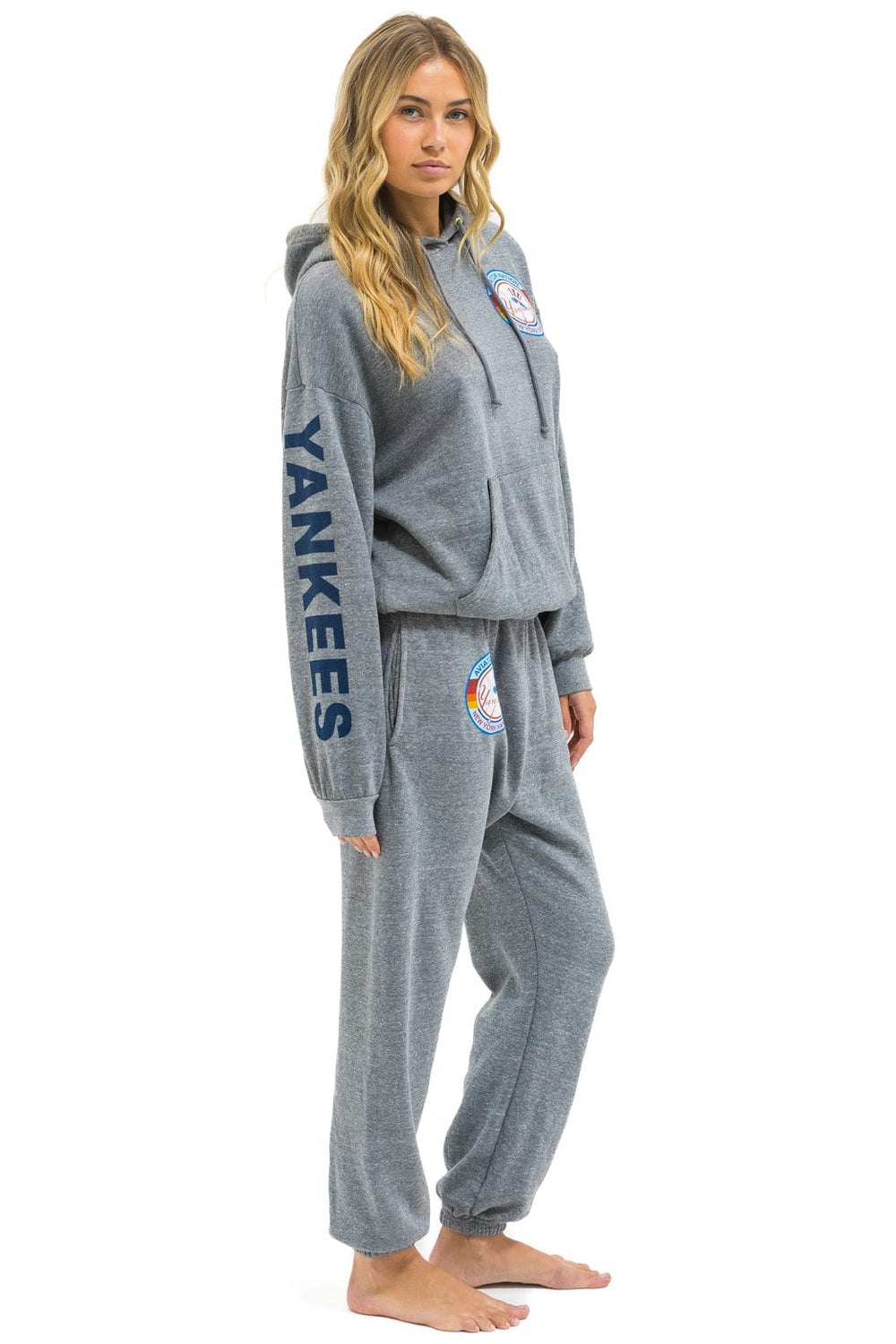 NY YANKEES SWEATPANTS - HEATHER