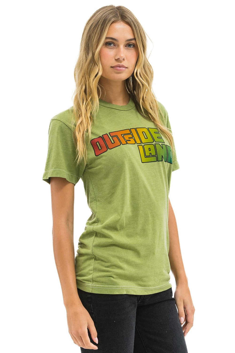 OUTSIDE LANDS 2025 CREW TEE - JUNGLE GREEN