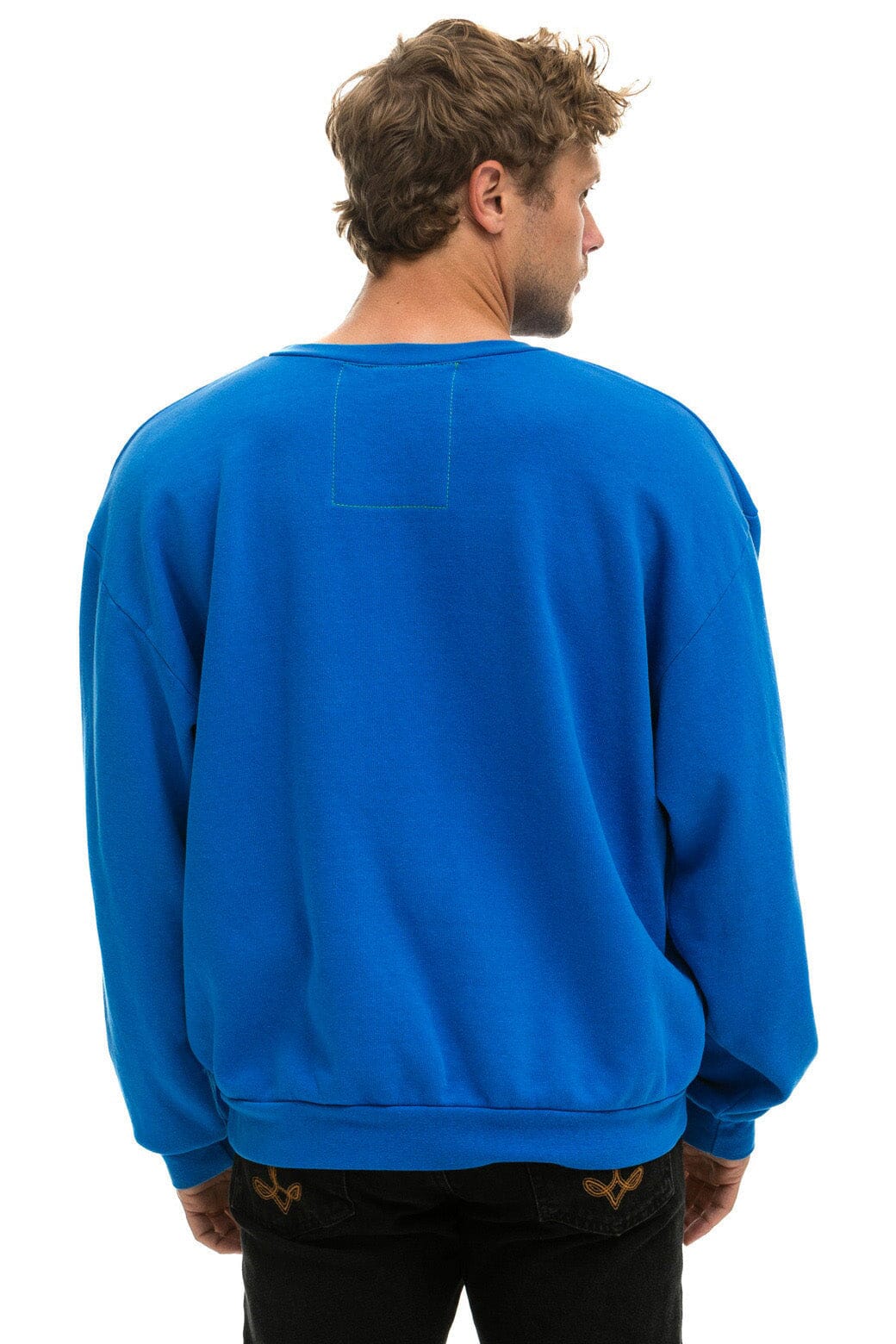 BOLT HEART RELAXED CREW SWEATSHIRT - ADVENTURE BLUE