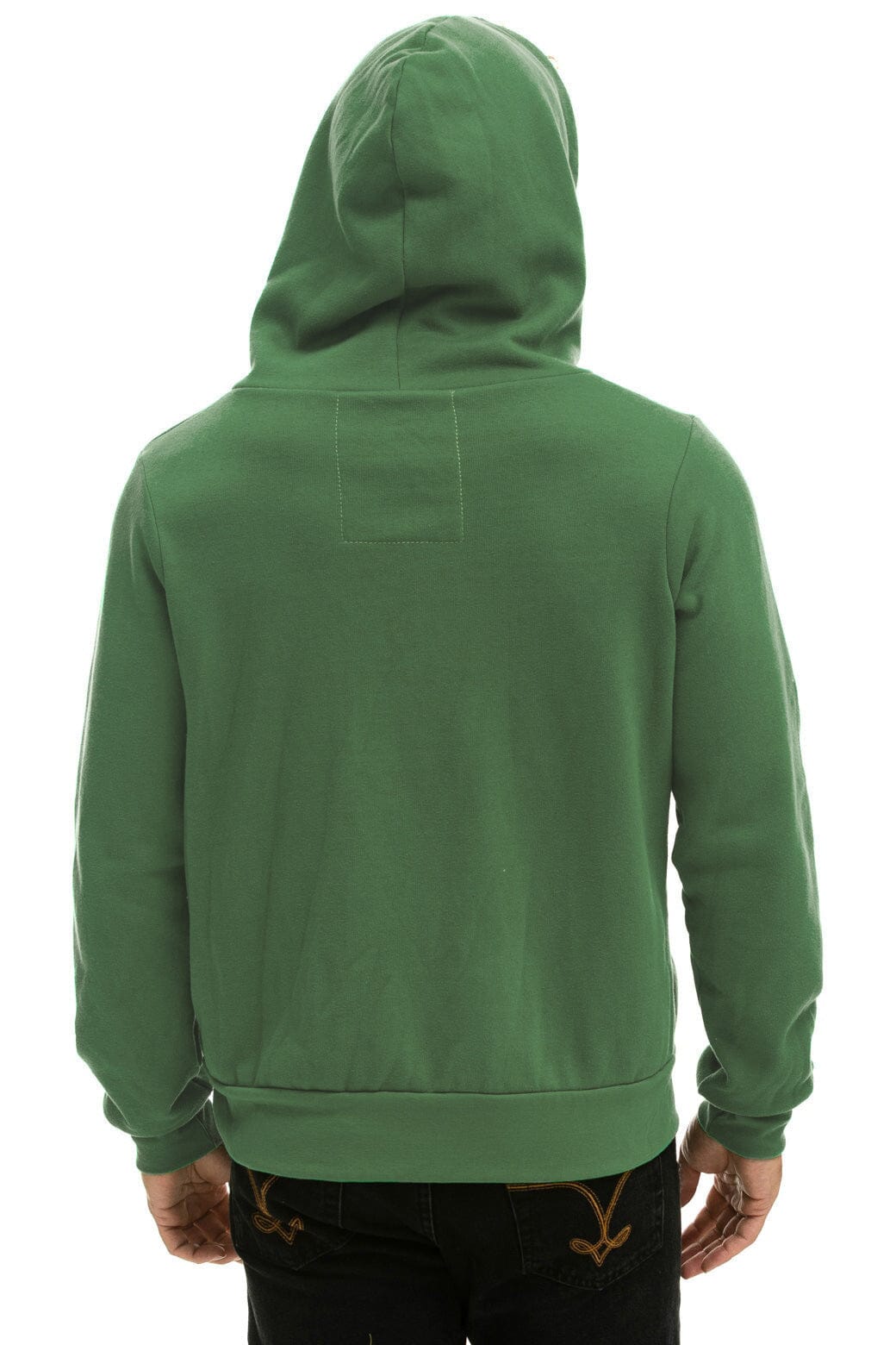 5 STRIPE HOODIE - PALM // RAINBOW WHITE