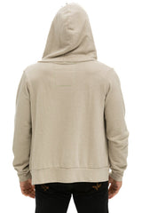 5 STRIPE HOODIE - SAND // RAINBOW WHITE
