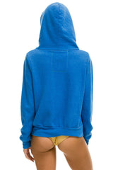 5 STRIPE HOODIE - ADVENTURE BLUE // RAINBOW WHITE
