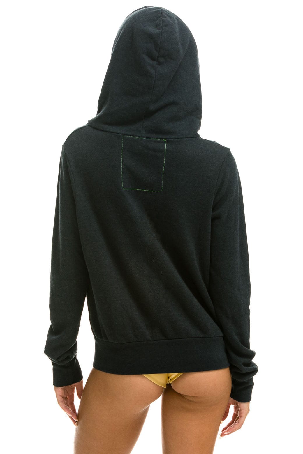 5 STRIPE HOODIE - CHARCOAL // RAINBOW WHITE