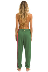 5 STRIPE SWEATPANTS - PALM // RAINBOW WHITE