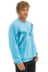 BLAZE RELAXED CREW SWEATSHIRT - AQUA // AQUA