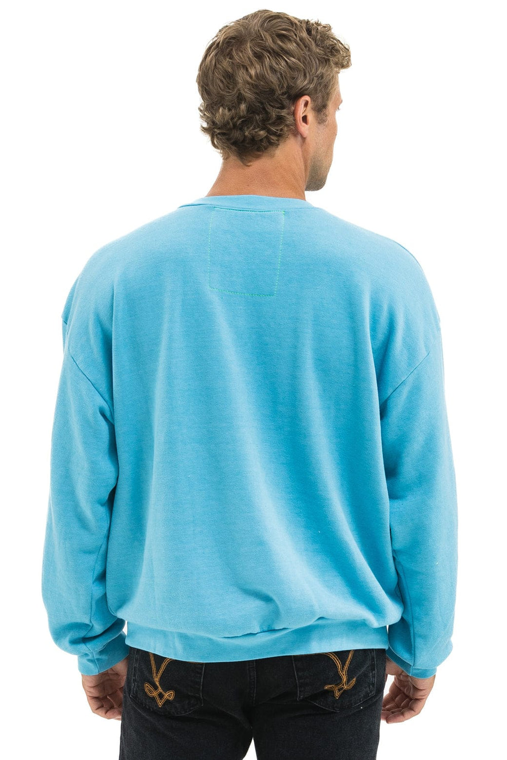 BLAZE RELAXED CREW SWEATSHIRT - AQUA // AQUA