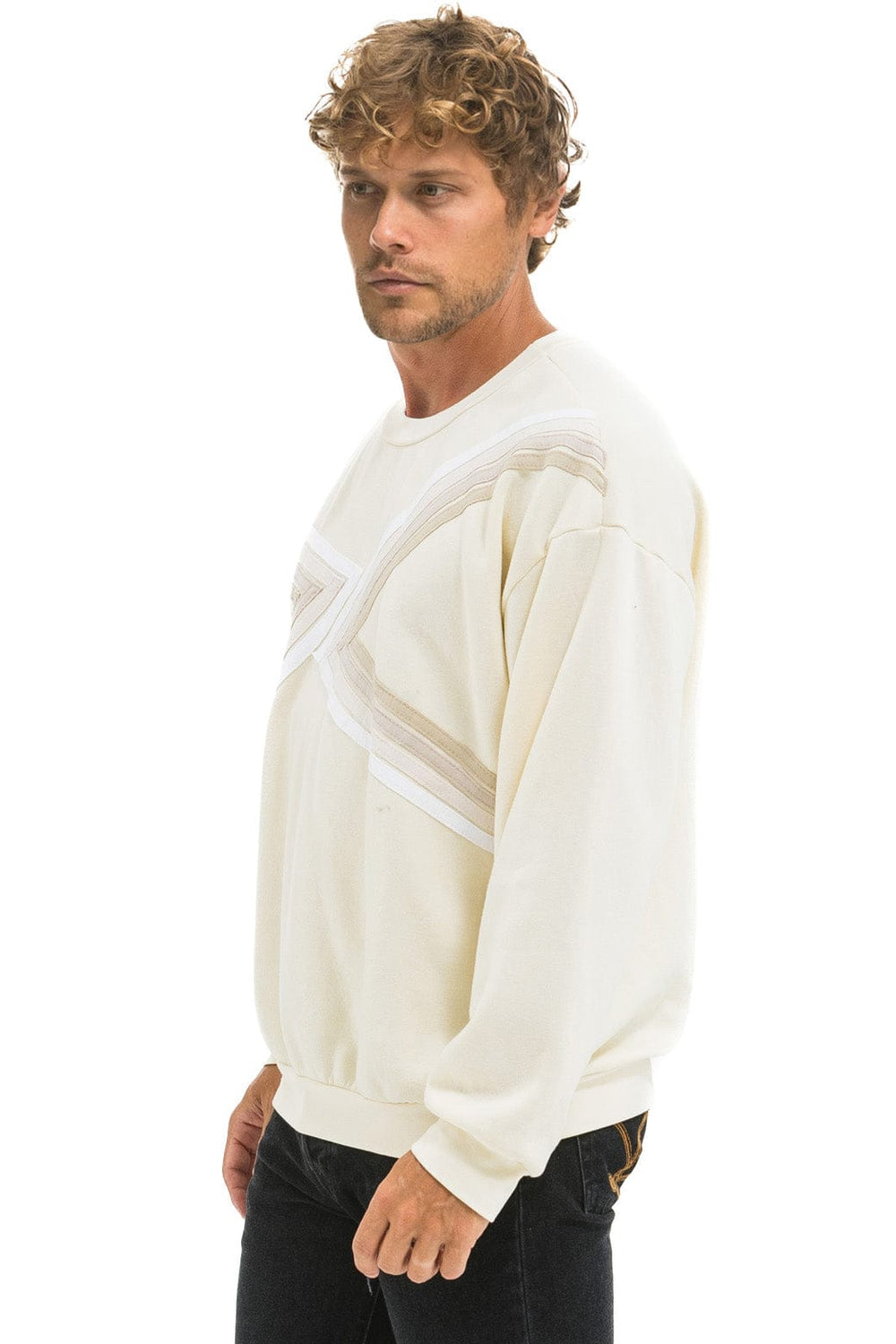 BLAZE RELAXED CREW SWEATSHIRT - VINTAGE WHITE // VINTAGE WHITE