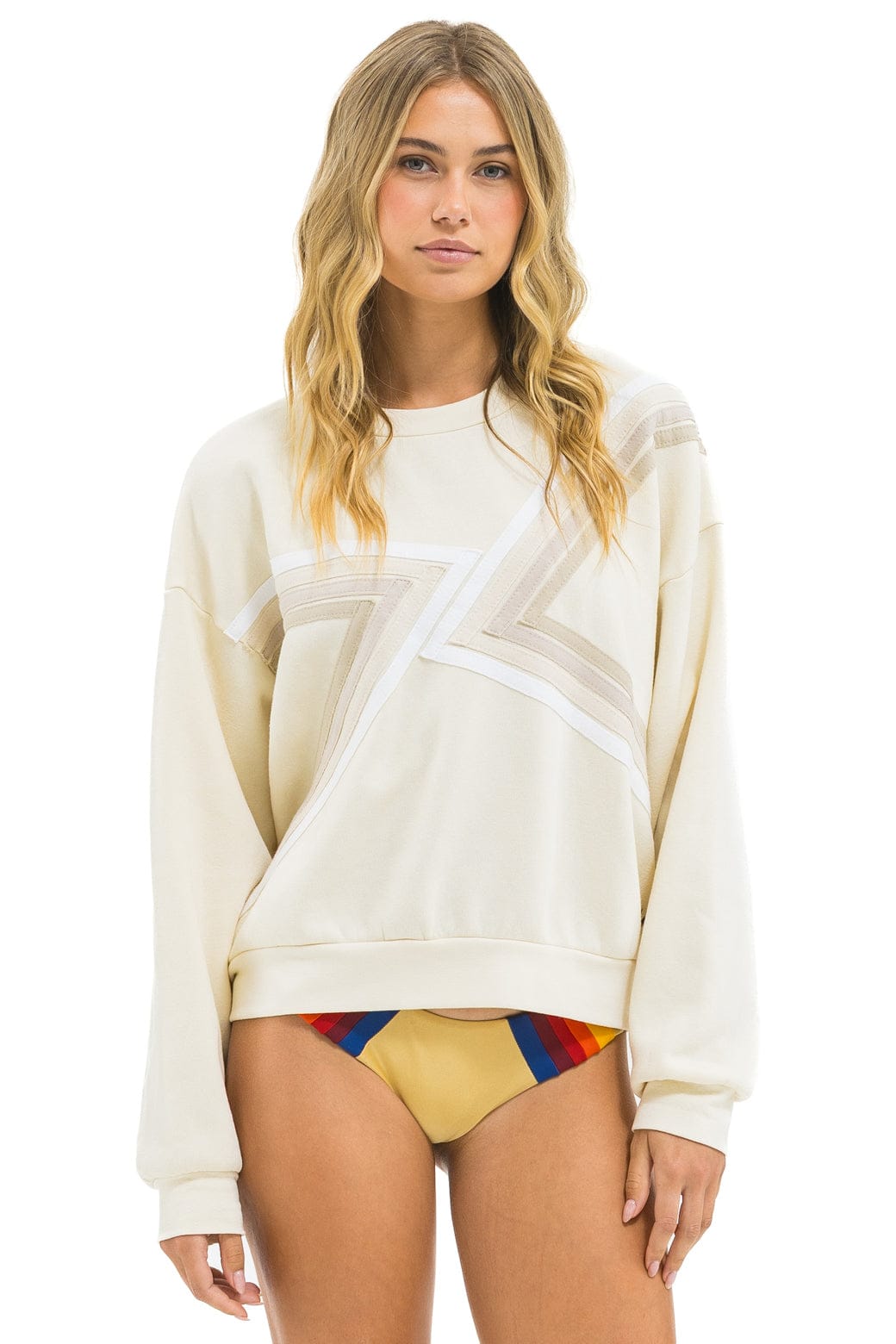 BLAZE RELAXED CREW SWEATSHIRT - VINTAGE WHITE // VINTAGE WHITE