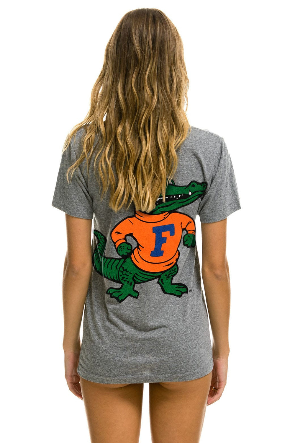 UNIVERSITY OF FLORIDA GATORS CREW TEE SHIRT - HEATHER