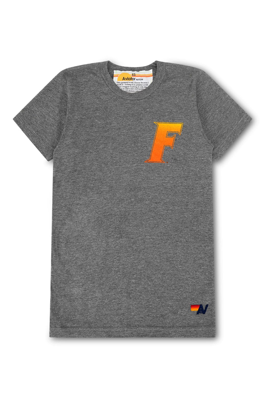 UNIVERSITY OF FLORIDA GATORS CREW TEE SHIRT - HEATHER