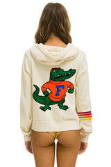 UNIVERSITY OF FLORIDA GATORS ZIP HOODIE - VINTAGE WHITE