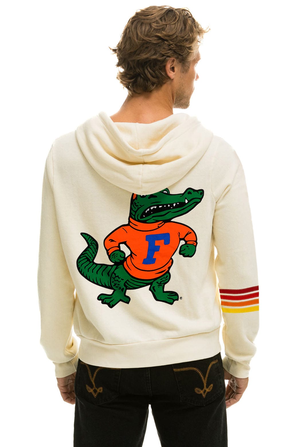 UNIVERSITY OF FLORIDA GATORS ZIP HOODIE - VINTAGE WHITE