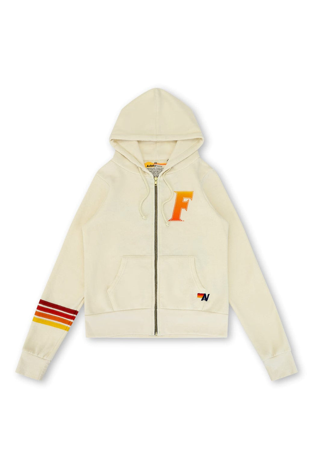 UNIVERSITY OF FLORIDA GATORS ZIP HOODIE - VINTAGE WHITE