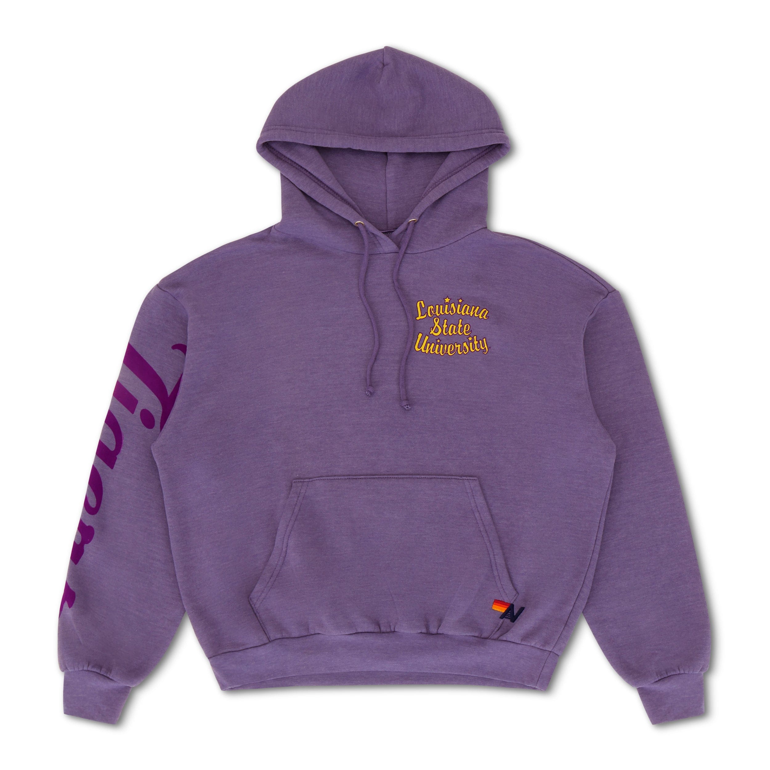 LSU TIGER RELAXED PULLOVER HOODIE - GRAPE
