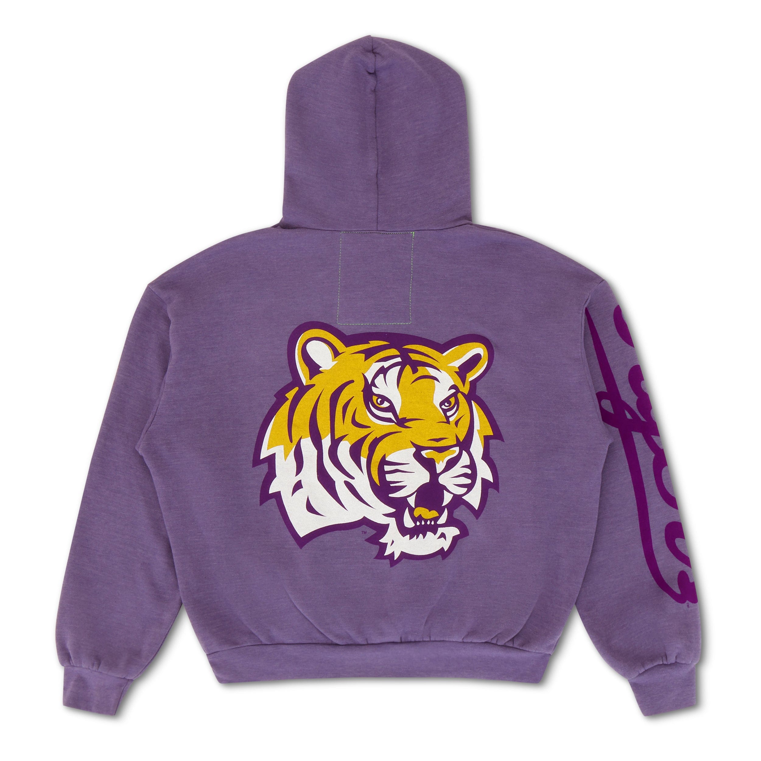 LSU TIGER RELAXED PULLOVER HOODIE - GRAPE