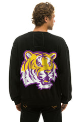 LSU RELAXED CREW SWEATSHIRT - BLACK