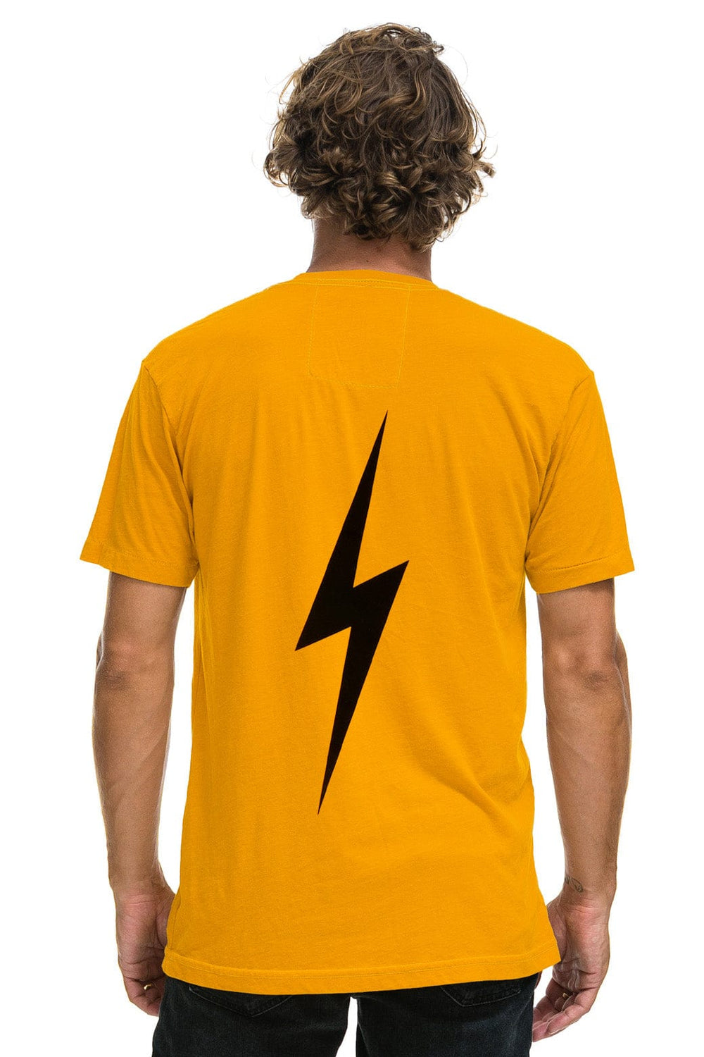 LSU BOLT CREW TEE SHIRT - GOLD