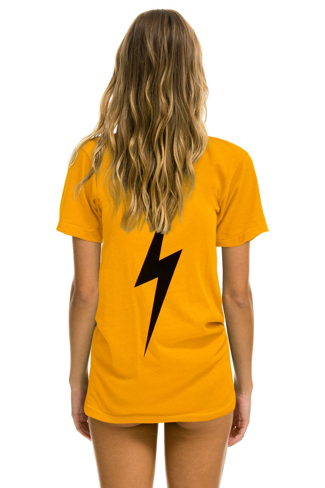 LSU BOLT CREW TEE SHIRT - GOLD