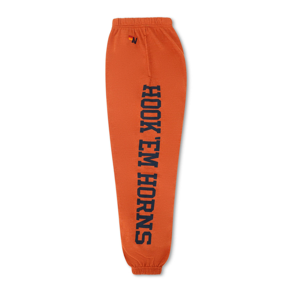 UNIVERSITY OF TEXAS UNISEX CIRCLE PRINT SWEATPANTS - BURNT ORANGE