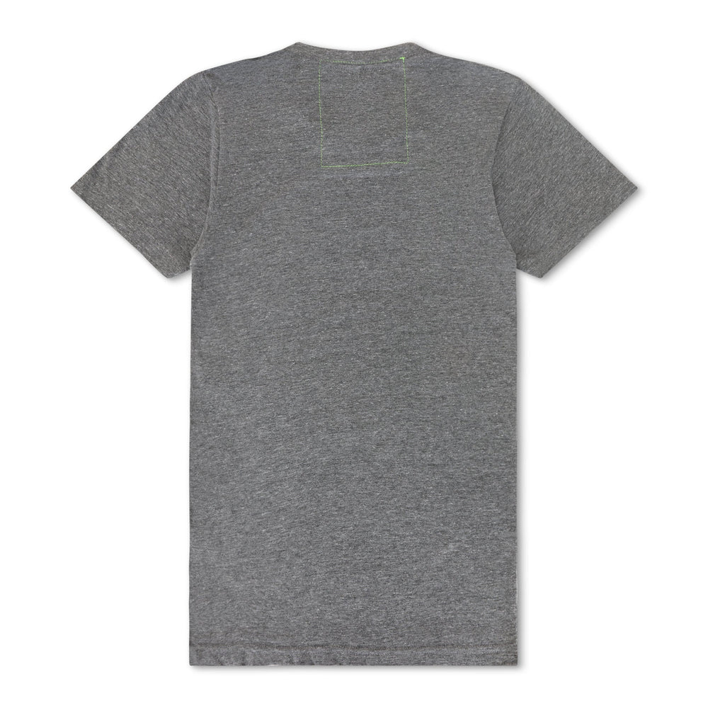 UNIVERSITY OF TEXAS CIRCLE PRINT CREW TEE SHIRT - HEATHER