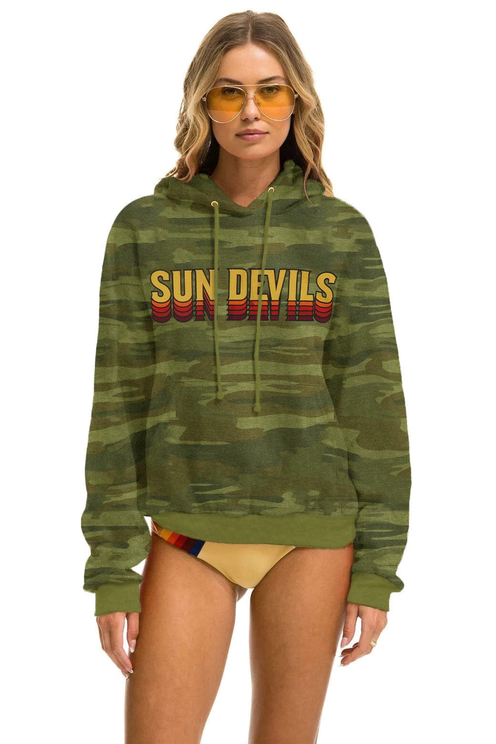 ASU SUN DEVILS PULLOVER HOODIE RELAXED - CAMO