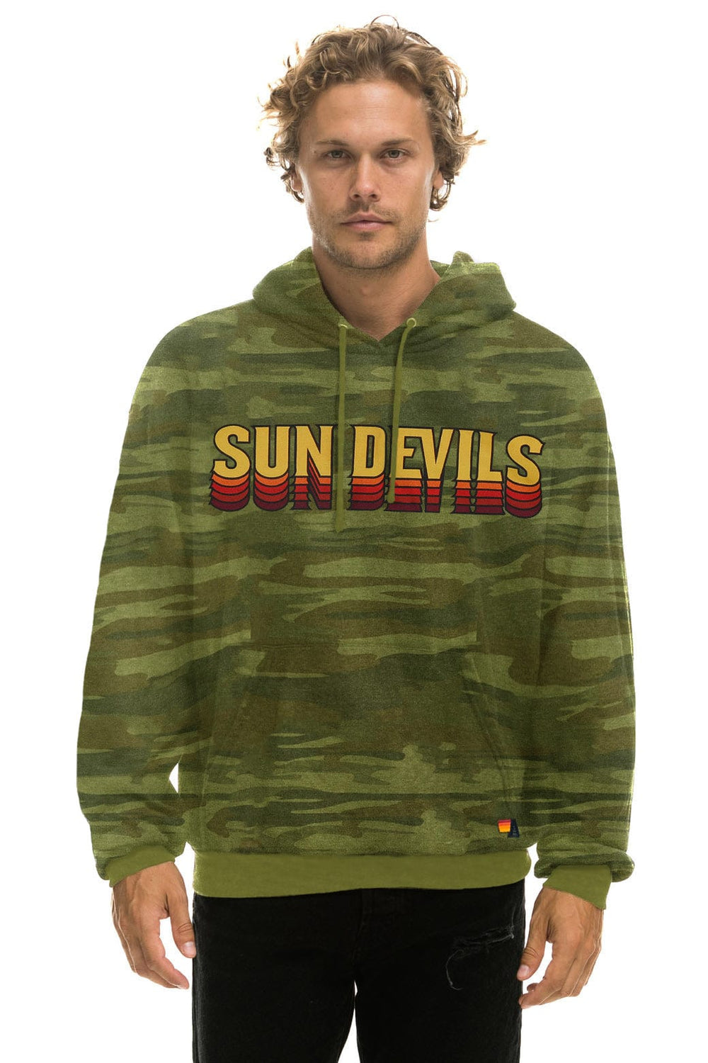 ASU SUN DEVILS PULLOVER HOODIE RELAXED - CAMO