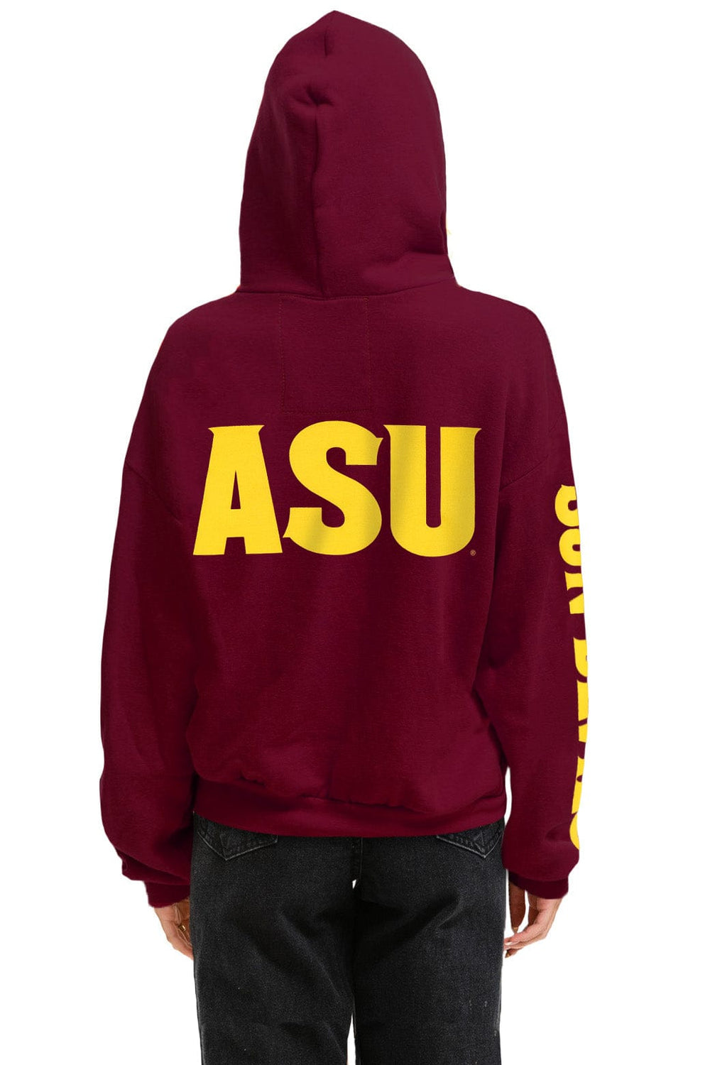 ASU FORK PULLOVER HOODIE RELAXED - MAROON