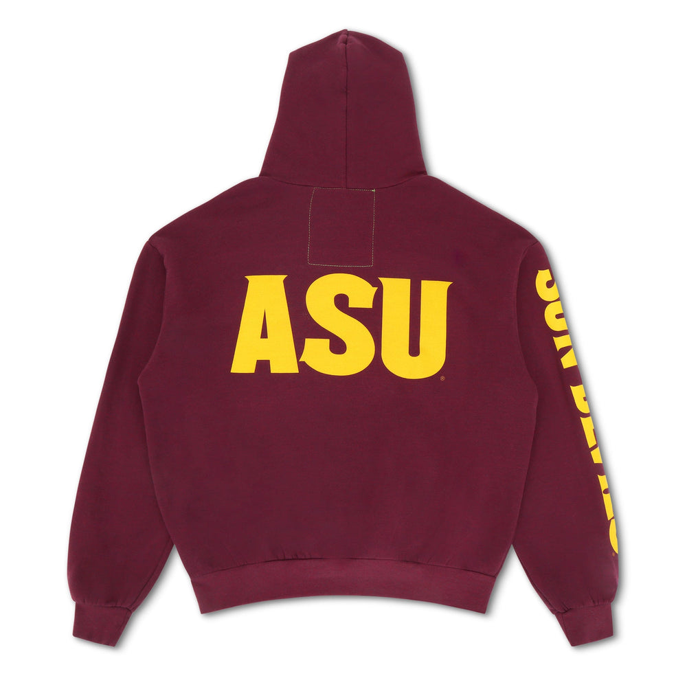 ASU FORK PULLOVER HOODIE RELAXED - MAROON