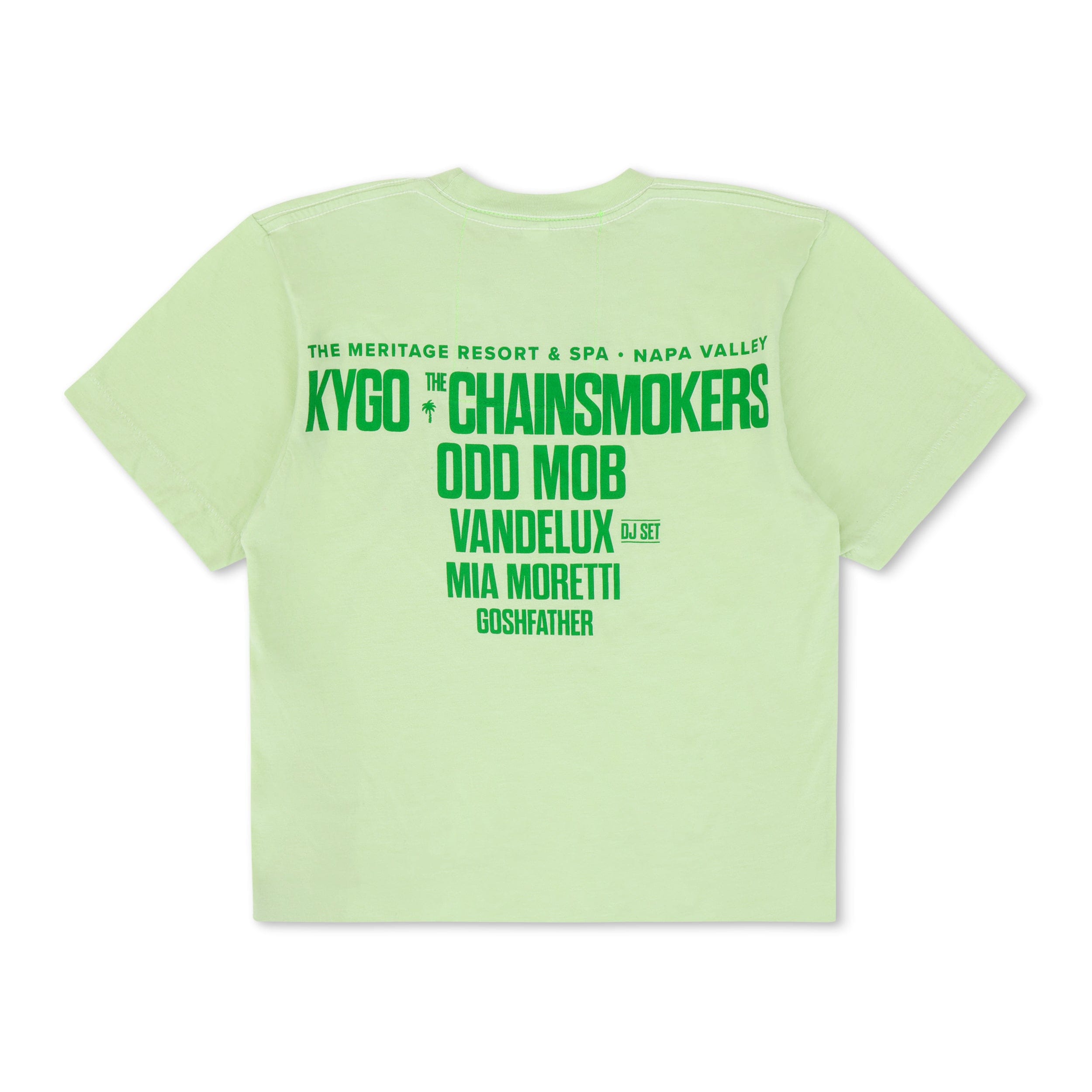 PALM TREE FEST NAPA 2025 BOYFRIEND TEE - LIME CREAM