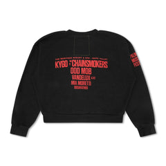 PALM TREE FEST NAPA 2025 CREW SWEATSHIRT RELAXED - BLACK