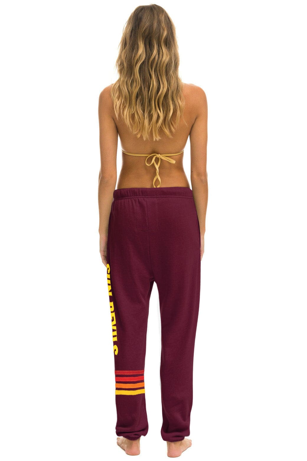 ASU FORK UNISEX POCKET SWEATPANTS - MAROON