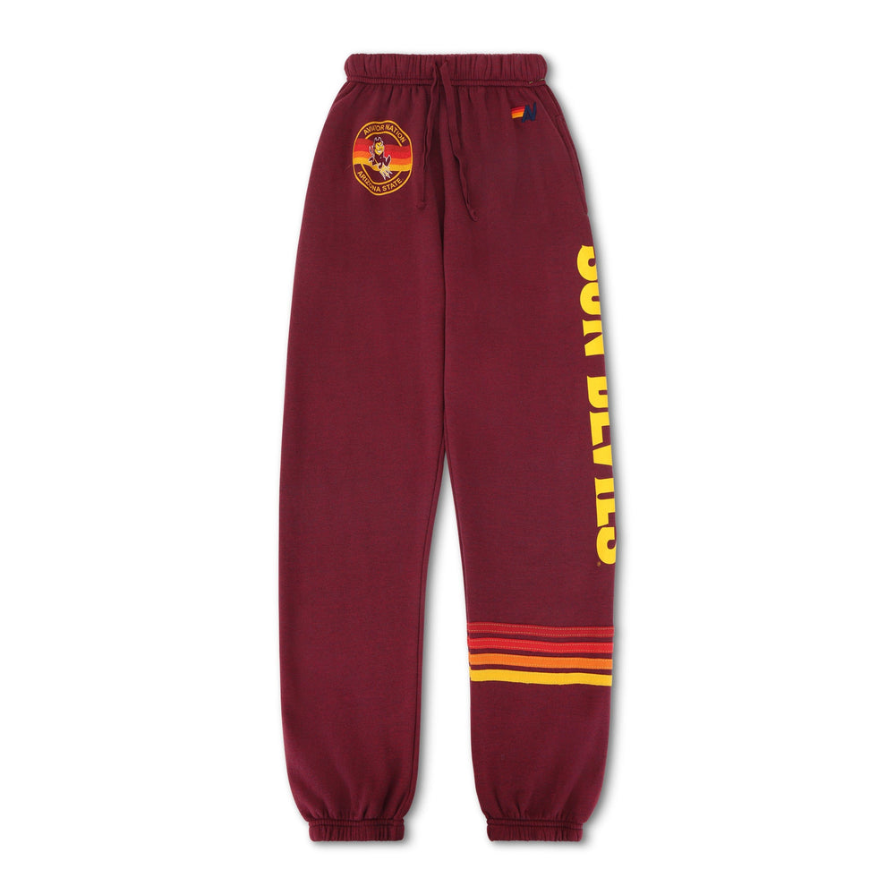 ASU FORK UNISEX POCKET SWEATPANTS - MAROON