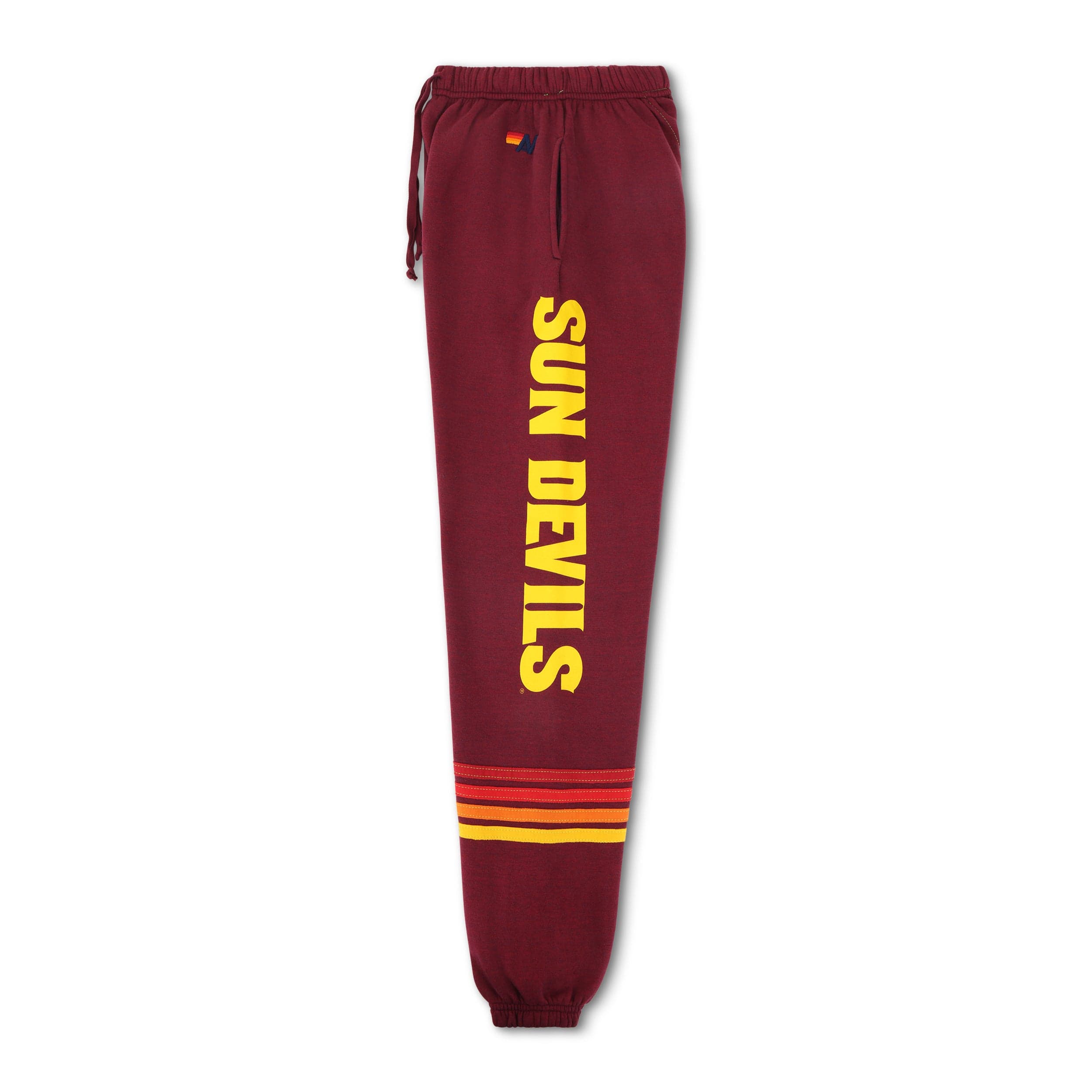 ASU FORK UNISEX POCKET SWEATPANTS - MAROON