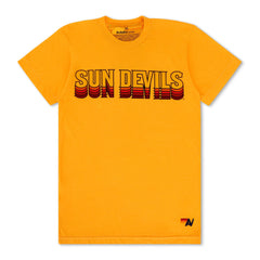 ASU SUN DEVILS CREW TEE SHIRT - GOLD