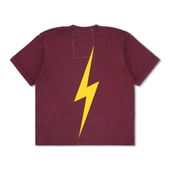 ASU BOLT BOYFRIEND TEE - MAROON