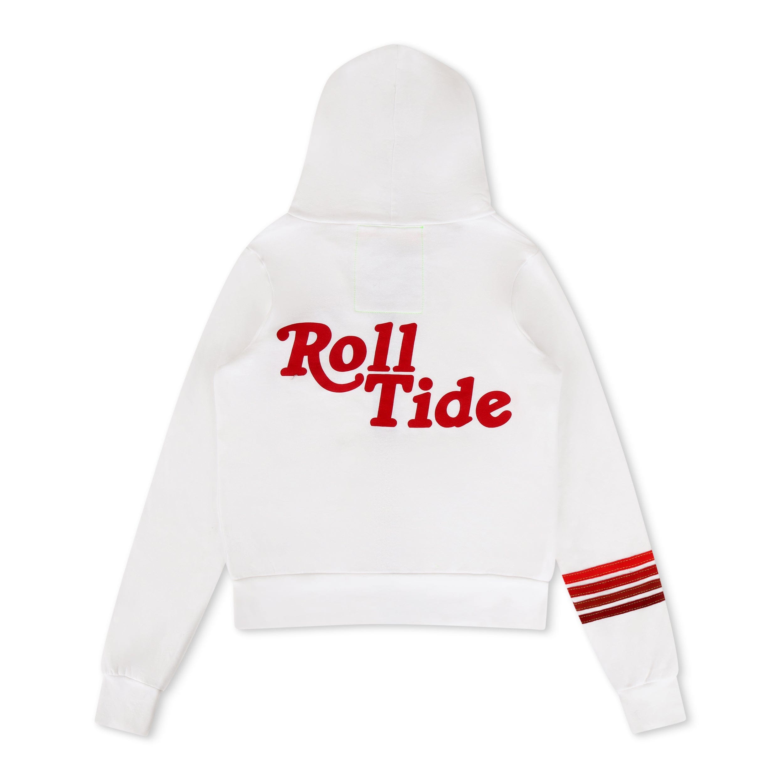 UNIVERSITY OF ALABAMA ROLL TIDE ZIP HOODIE - WHITE
